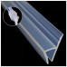 Shower Door Seal，Frameless Shower Door Bottom Sweep with Drip Rail for 3/8-Inch Glass  10Ft (H style) - B07F8MMTK7
